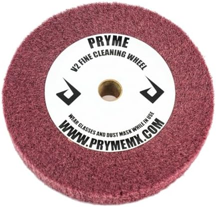 6" Fine Cleaning Wheel 400 Grit - 3/4" Buffer Shaft | Brite Buffing Polishing Buff Pad Generic