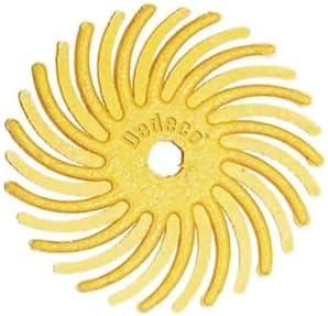 Дисковые шлифовальные насадки Dedeco Sunburst для ротационных инструментов - диаметр 5/8" (15 мм), щетина TC, вал 1/16" (1 мм), грубая зернистость 80, 48 штук в упаковке Dedeco