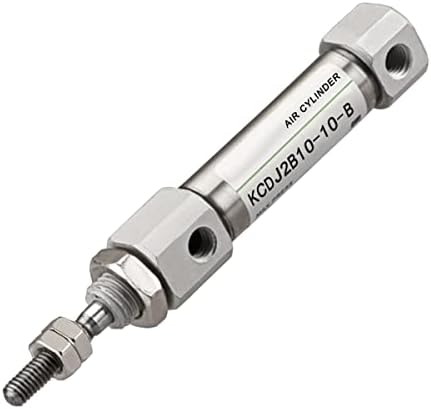 Stainless Steel Slim Air Pneumatic Cylinder, CDJ2B 10-10, M5 Port, 10mm Bore, 10mm Stroke, Double Acting Single Rod Heschen