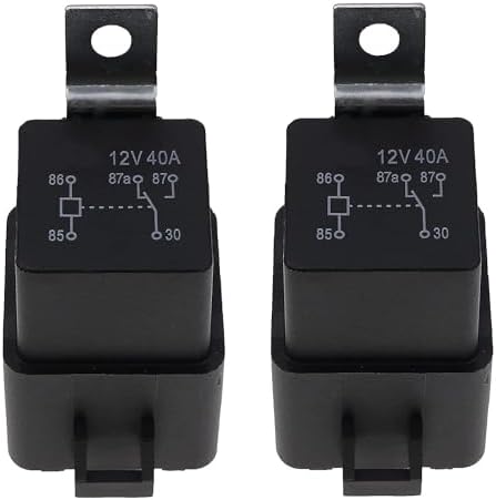 2X 12 Volt Waterproof Electrical Relays 4RD-960 388-22 4RD-960 388-06 Compatible with Hella 4RD-960388-22 4RD 960 388-32 4RD-960388-06 4RD-960388-31 Chamixx