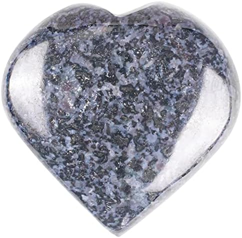 ZAICUS 50mm Amethyst Polished Heart Stone, Healing Crystal Palm Worry Pocket Heart Love Stones for Tumble Collection | Reiki Stone Set | Good Luck | Gift Craft | Home Decoration ZAICUS