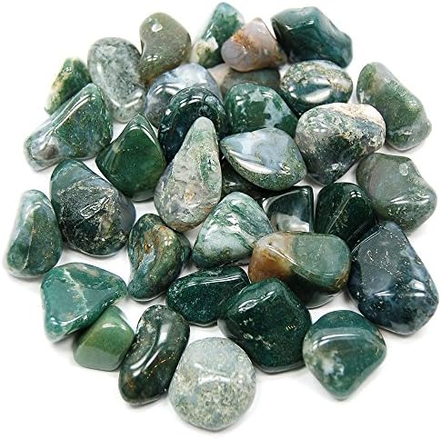 Pachamama Essentials Moss Agate Tumbled - Healing Stone 20-25mm (1) Pachamama Essentials