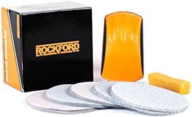 Эргономичный шлифовальный блок с 25 дисками (60-240 грит) и крючком Rockford