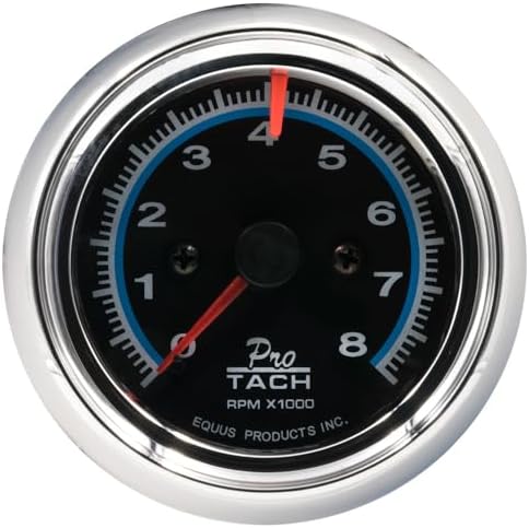 Equus 6076 2-1/2" Mini Tachometer, Chrome Equus