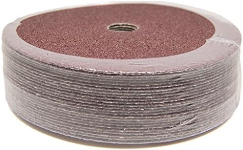 Benchmark Abrasives 7 Inch Sanding Discs Aluminum Oxide Resin Fiber Grinding Disc for Grinding, Stripping on Wood, Fiberglass, Steel, Metal, 7/8" Arbor Angle Grinder Sanding Disc, 25 Pack - 24 Grit Benchmark Abrasives