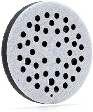 3M Clean Sanding Soft Interface Disc Pad, 44 Holes - Disc Backup Pad for Vacuum Sander - Hook and Loop Attachment - 5" x .5" - 28321 3M