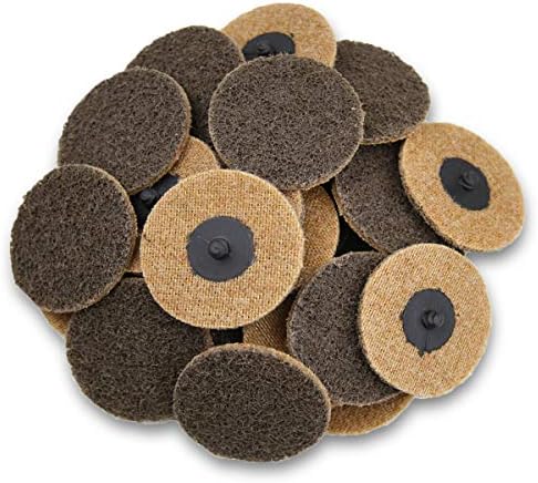 3 Inch Quick Change Sanding Discs, 25 Pack Fine Sanding Discs, Surface Conditioning Discs for Die Grinder(Blue-Fine). Cospof