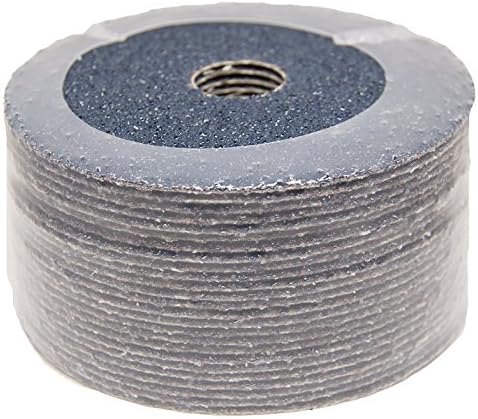 Benchmark Abrasives 4 1/2 Inch Sanding Discs Zirconia Resin Fiber Grinding Disc for Grinding, Stripping on Wood, Fiberglass, Metal, 7/8" Arbor Angle Grinder Sanding Disc, 25 Pack - 24 Grit Benchmark Abrasives