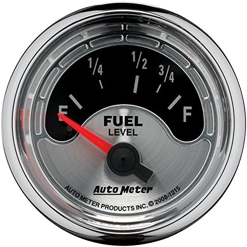 Auto Meter 1215 American Muscle 2-1/16" Short Sweep Electric Fuel Level Gauge for Ford and Chrysler Auto Meter