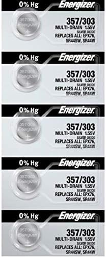 10 батареек 357/303 Multi-Drain без ртути с высокой плотностью энергии Energizer