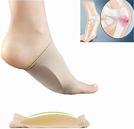 Arch Support Sleeves, Plantar Fasciitis Inserts Flat Foot Band with Fasciitis Gel (Гель) Pad Planting Support Elastic Bow Foot Care Cushioned Arch Support Brace Zjchao