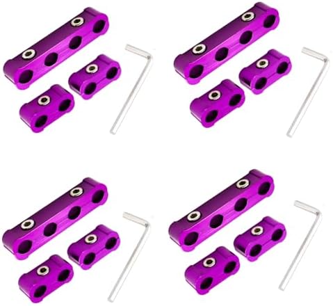 12-Piece Spark Plug Wire Separator and Holder Set for 8mm 9mm 10mm Spark Plug Wire Holder Clips - Keep Your Wires Organized and Protected! (Violet) Cvill