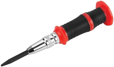 Performance Tool W7550 Automatic Center Punch HD - Precise and Durable Tool for Marking and Punching Materials, Black Performance Tool