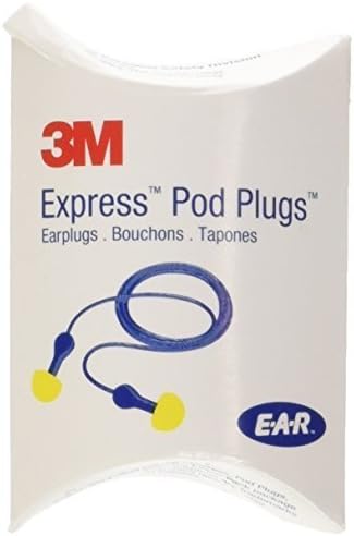 Беруши E-A-R Express Pod Plugs с медленным восстановлением, шнурок, 100 пар 3M