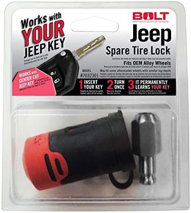 BOLT Spare Tire Lock Compatible With Jeep Wrangler JL 2018-2021#7032301 Bolt