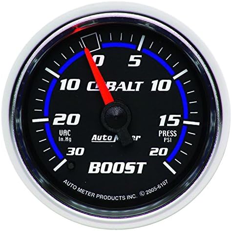 Auto Meter 6107 Cobalt Mechanical Boost / Vacuum Gauge, 2.3125 in. Auto Meter