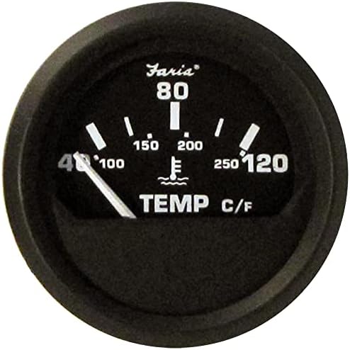 Faria Beede Instruments Faria 12814 Euro Water Temperature Gauge 40-120C (Metric) - 2" Faria