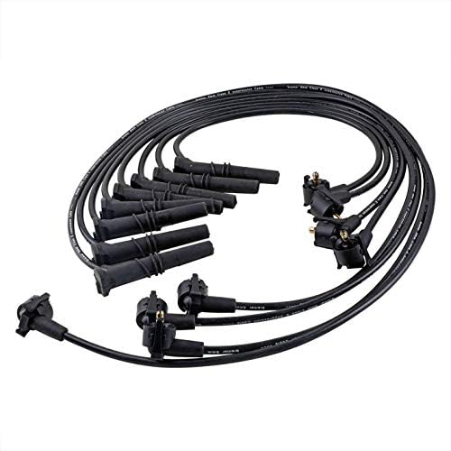 8mm Ignition Spark Plug Wires (8PC Set) for 1994-1995 Ford Crown Victoria, Lincoln Town Car, Mercury Grand Marquis Bodeman