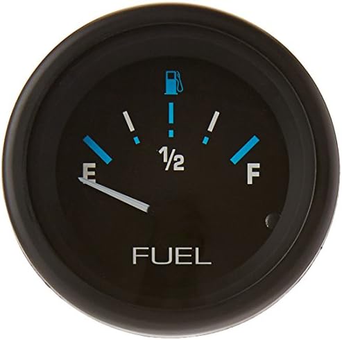 SeaStar Sierra International 68390P E-F Dial Range Scratch Resistant Domed Glass Lens Eclipse Fuel Gauge, 2" SeaStar