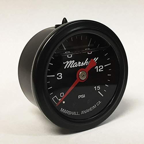 Marshall Instruments LBB00015 Fuel Pressure Gauge Black Marshall