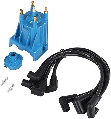 Ignition Tune Up Kit with Distributor Cap and Rotor and Spark Plug Wires Set Replacement for 3.0L 4cyl MerCruiser Engines Made by GM with Delco EST Ignition Systems - Replace 811635Q2, 816761Q14 Tutor Auto