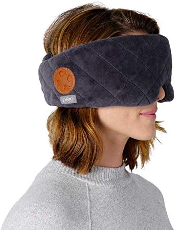 Pure Enrichment Wave Sound Therapy Eye Mask - Rechargeable Bluetooth Speakers, Light Blocking Design, Soft Micromink Fabric, 3 White Noise Sounds, and Adjustable Closure - Ideal for Travel Pure Enrichment