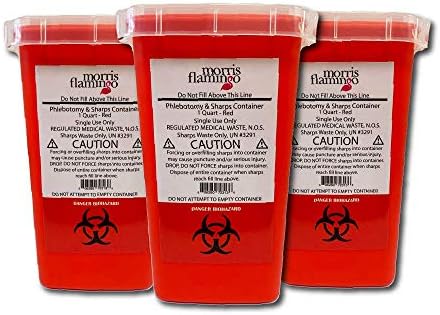 Morris Flamingo® 1 Quart Size Sharps and Needle Container Morris Flamingo