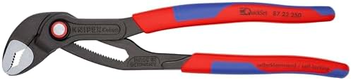 KNIPEX - 87 22 250 SBA Tools - Cobra QuickSet Pump Pliers, Multi-Component (8722250SBA) Knipex