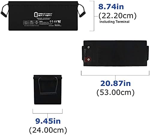 Аккумулятор 12V 200Ah SLA AGM для солнечных систем, герметичный, без обслуживания Mighty Max Battery