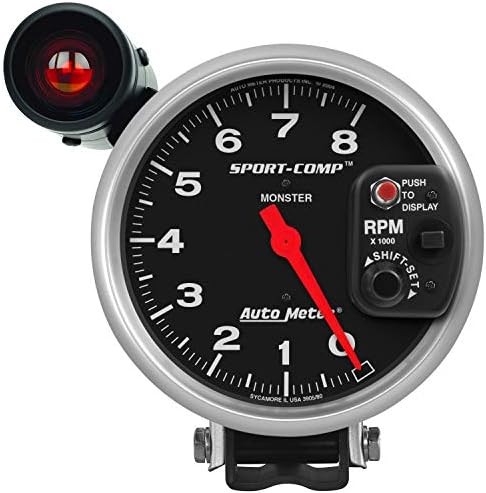 Auto Meter 3905 Sport-Comp Shift-Lite Tachometer,5.000 in. Auto Meter