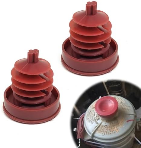 Hydraulic Power Steering Pump, Power Steering Pump Reservoir Cap Plug Cover, Red Reservoir Cap Plug Cover Compatible with Honda for Acura (Pack of 2) CmeRto