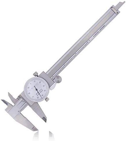 DDLR-0605 Pro Dial Caliper 0-6 Inch Double Shock Proof Stainless Steel Body SAE Measuring Tool Clockwise Tools