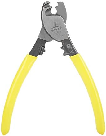 Wire Cutters Stripper, RT-22 6” Cable Wire Stripper Chrome Vanadium Steel Electric Wire Cutting Pliers Coaxial Wire Cable Cutter Hilitand