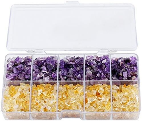 mookaitedecor Crystal Chips Tumbled Stone, 500g Mix Assorted Stones for Cabbing, Tumbling, Healing Set Mookaitedecor