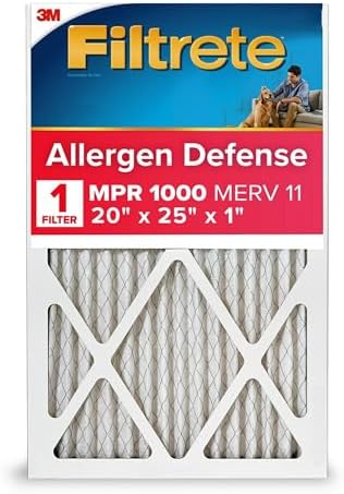 Воздушный фильтр для защиты от аллергенов 1000 MPR, размер 20x25x2,5 см 3M
