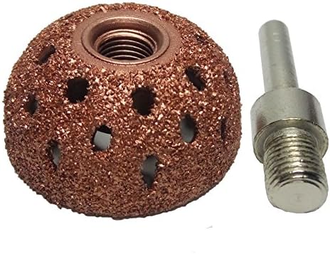 WB-3803 Tire Buffing Wheels 1.5" Dome Buffing Wheel 3/8"-24 Thread" with 1pc Adapter (WB-3802) Harzole