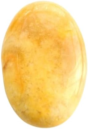 Erliway Natural Amazonite Palm Stone Crystal, 2"-2.3" Large Healing Pocket Worry Stone, Polished Healing Crystal Gem Stones for Anxiety Stress Relief Therapy Erliway