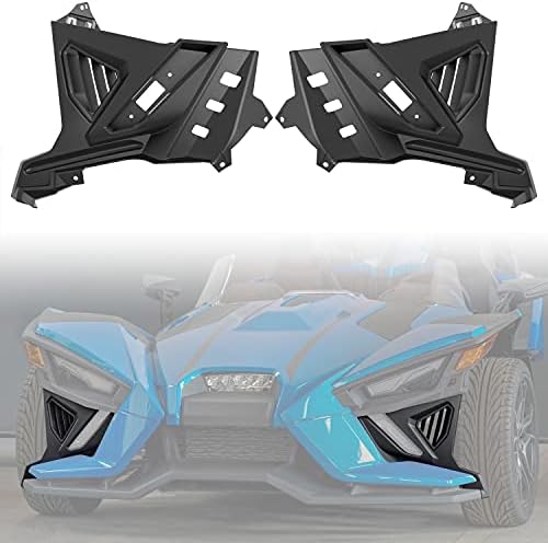 Front Lower Accent Panel Kit for Slingshot 2020-2023, Painted Lower Daytime Running Lights Trim Panel Upgrade Kit for Polaris Slingshot S SL SLR R LE 2020-2023 Exterior Accessories (2PCS) Ldetxy