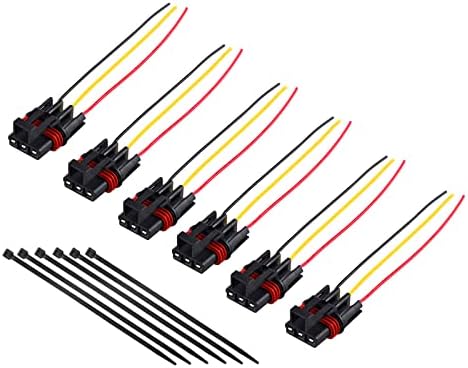 Pulse Power Plug Connector Pigtail Compatible with Polaris RZR/Pro Ranger XP 1000 RS1 General Pulse Bus Bar Power Harness Connector 6 Pack - 2018-2021 Unigt