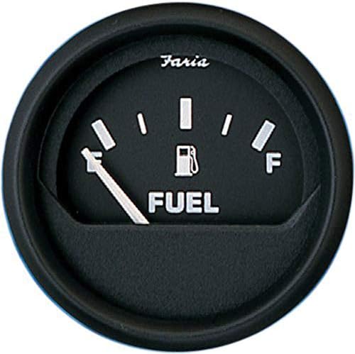 Faria Beede Instruments Faria Beede Faria 12801 Euro Fuel Level Gauge (E-1/2-F) - 2", Black Faria