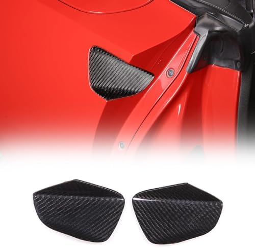 Exterior Door Handle Bowl Cover Trim for Chevrolet Corvette C7 2014 2015 2016 2017 2018 2019, Body Door Handle Bowl Moulding Cover Trim Sticker Scratch Protector Accessories (ABS_Carbon Fiber) Qiosreui