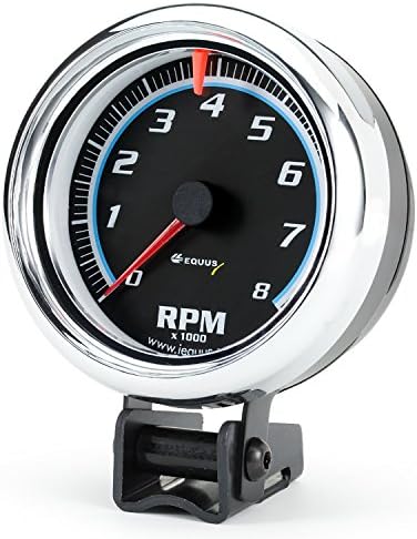 Equus 6078 3-3/8" Bezel Tachometer, Chrome Equus