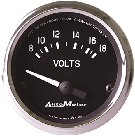 Auto Meter 201009 Cobra Electric Voltmeter Gauge, 2.3125 in. Auto Meter