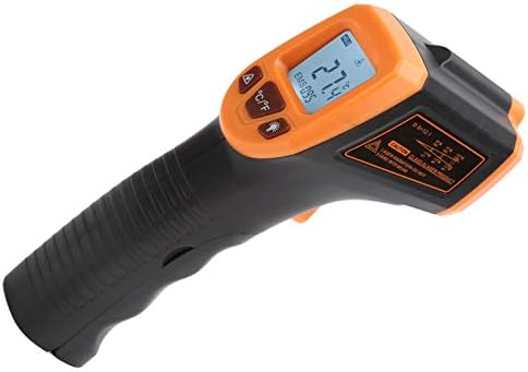 Temperature Measuring Gun, Infrared Thermometer, Industrial Thermometer, with LCD Display GM320S for Hot Water Pipes Engine Parts Surface(orange), Infrared and Laser Thermometers Hyuduo