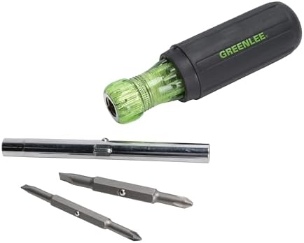 Greenlee 0353-01C Screwdriver Set, Square-Recess Tip, 4 Piece Greenlee