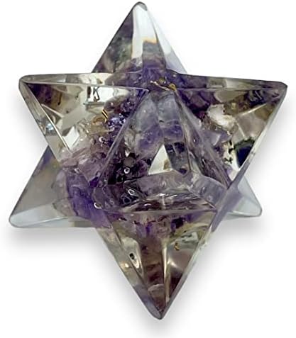 Spiritual Elementz Merkaba Star for Healing Reiki Spiritual Divine Therapy Energy, Pocket Stone Eight-Pointed Stars 1"(25mm) (7 Chakra) Spiritualelementz