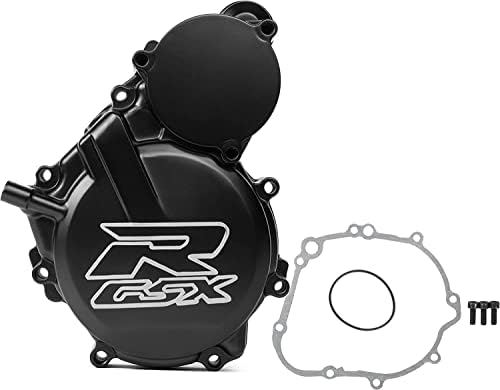 Крышка статора левая для Suzuki GSXR600/GSXR750 2006-2020, алюминиевая, черная, с прокладкой и O-образным кольцом в комплекте Vpzmt