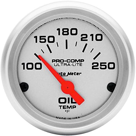 Auto Meter 4347 Ultra-Lite Electric Oil Temperature Gauge , 2 1/16" Auto Meter