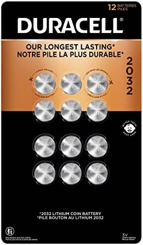 12 Duracell DL2032 Duralock Lithium Batteries Cell Button Electronics (2x6) Duracell