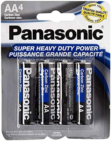 Батарейки AA 1,5 В Super Heavy Duty Power Carbon Zinc, 4 шт. Panasonic